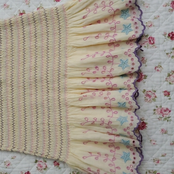 Loveshackfancy Jax smocked ruffle mini dress S - Picture 16 of 17